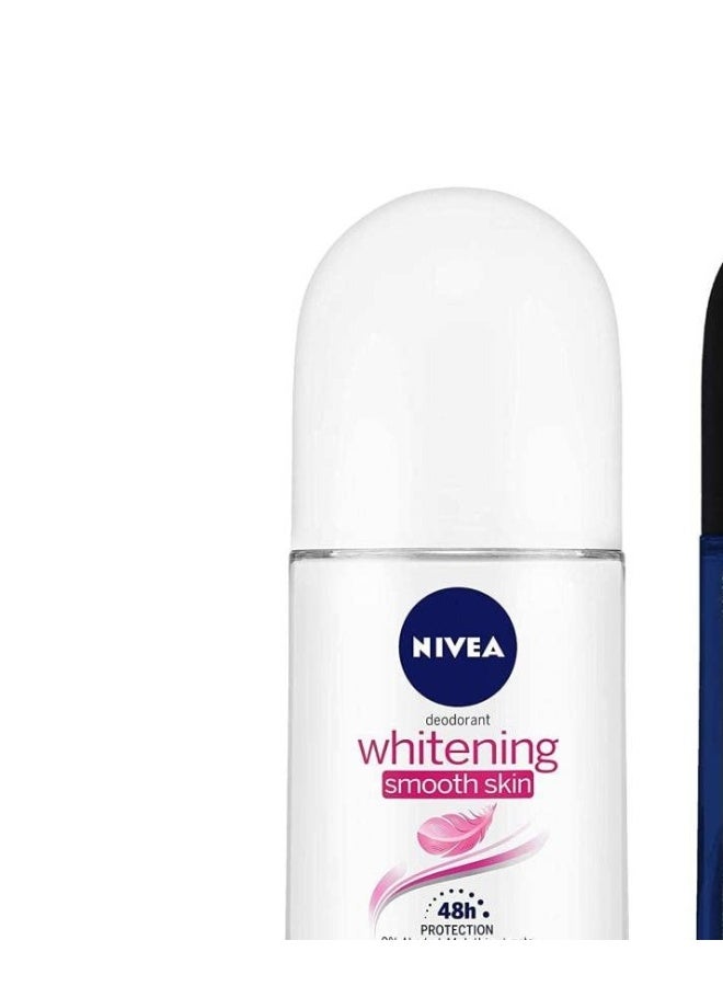 NIVEA Deep Impact & Whitening Smooth Roll on Deodorant Roll-on - For Men & Women (100 ml, Pack of 2) - Image 2